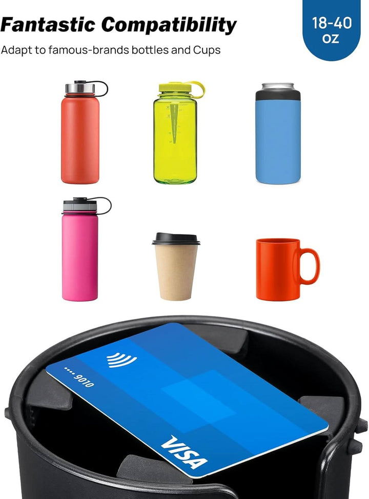 JOYTUTUS Cup Holder Tray, fit in 2.75-3.25 inch Car Holder - Kemimoto