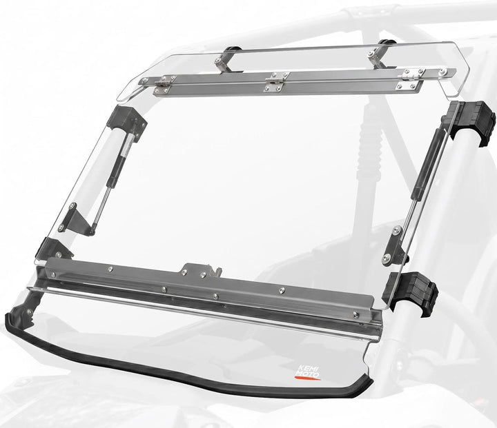 3-in-1 UTV Flip Windshield For Kawasaki Teryx KRX - Kemimoto