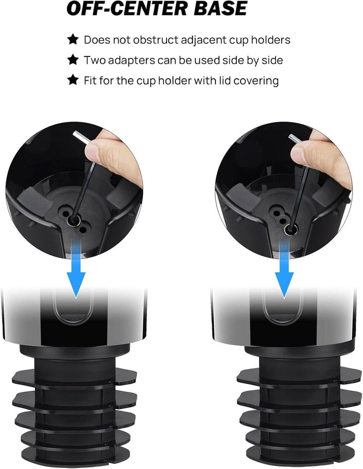 JOYTUTUS Cup Holder Expander for Car 18-40oz (3.4-3.8 Inch) - Kemimoto
