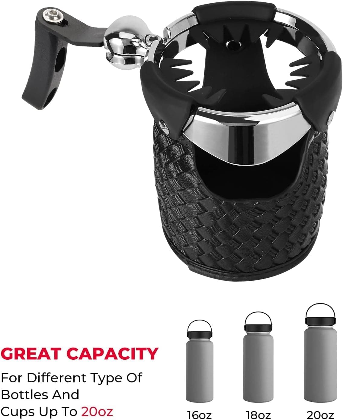 Motorcycle Cup Holder with Perch Mount - Kemimoto