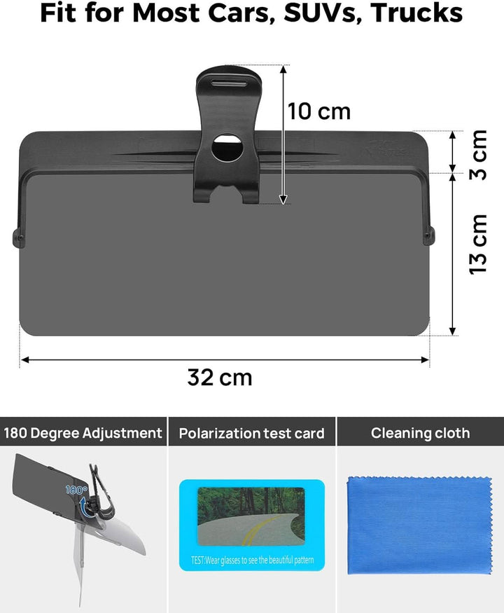 KEMIMOTO Sun Visor for Car - Kemimoto