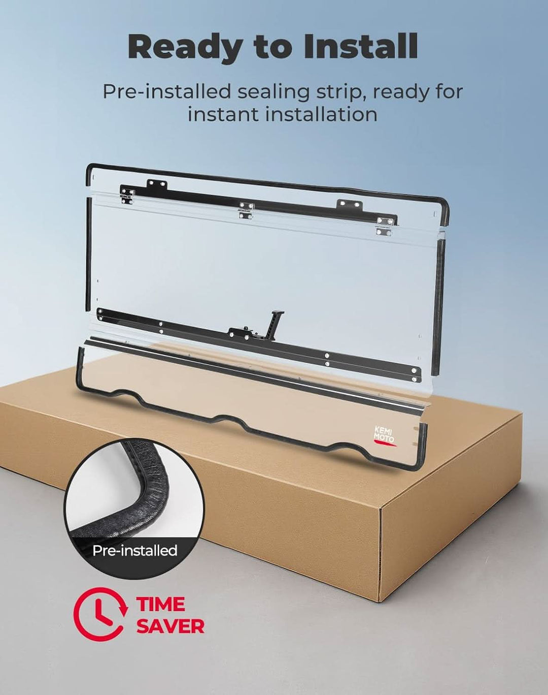 3-IN-1 Flip Windshield For CFMOTO UFORCE U10 - Kemimoto