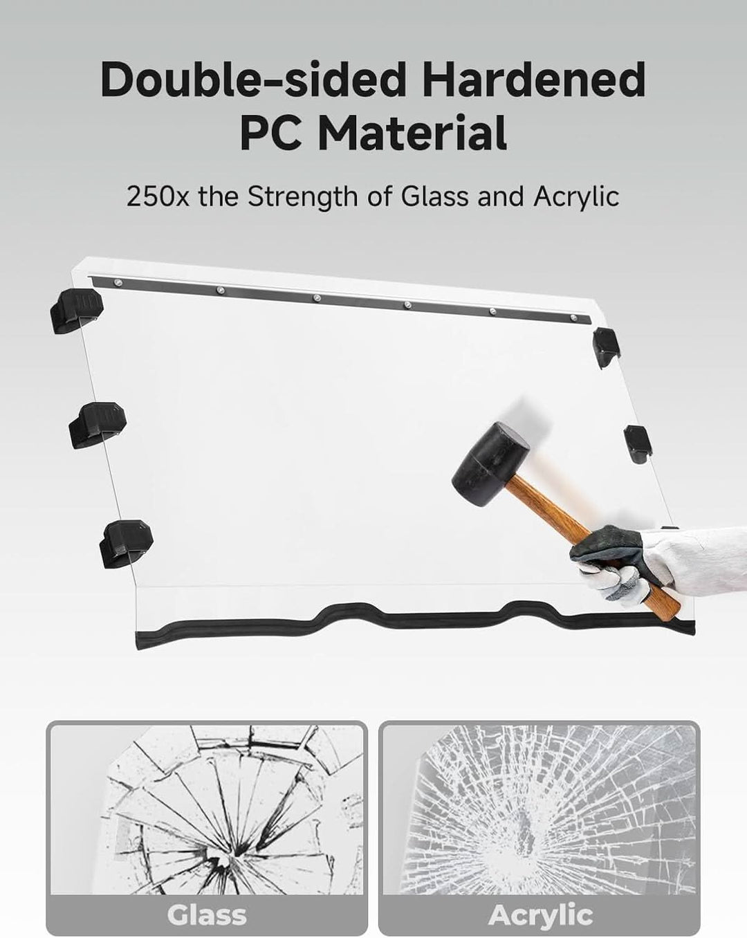 UV-Resistant Front Windshield for Polaris Ranger 800 XP & 570 Full-Size (Not Fit Midsize)