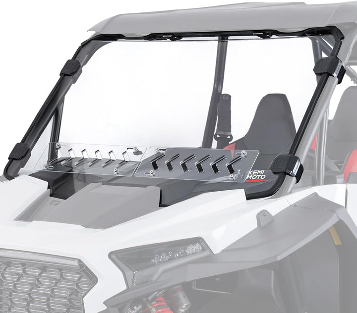 2-IN-1 Vented Windshield Pre-Installed Rubber Strip for 2024 2026 Polaris RZR XP 1000 / RZR XP 4 1000