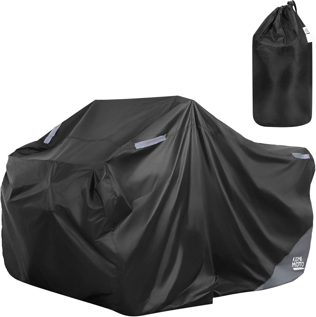 Universal ATV Cover for 4 Wheeler, Quad Cover for Can-Am Outlander 850/650, Polaris Sportsman 570/1000, CFMOTO, Kawasaki (96"x49"x47") - Kemimoto