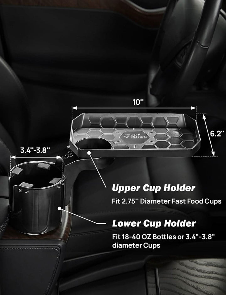 JOYTUTUS Cup Holder Tray, fit in 2.75-3.25 inch Car Holder - Kemimoto