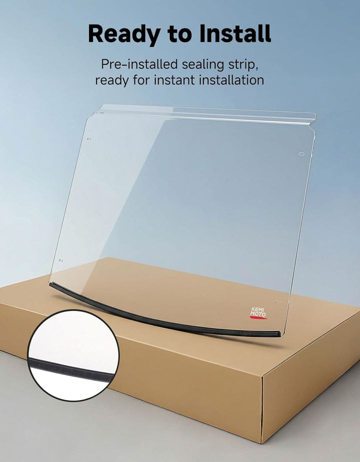 UTV Front Windshield Scratch-Resistant for Polaris Ranger 150 EFI Youth 2018+ - Kemimoto