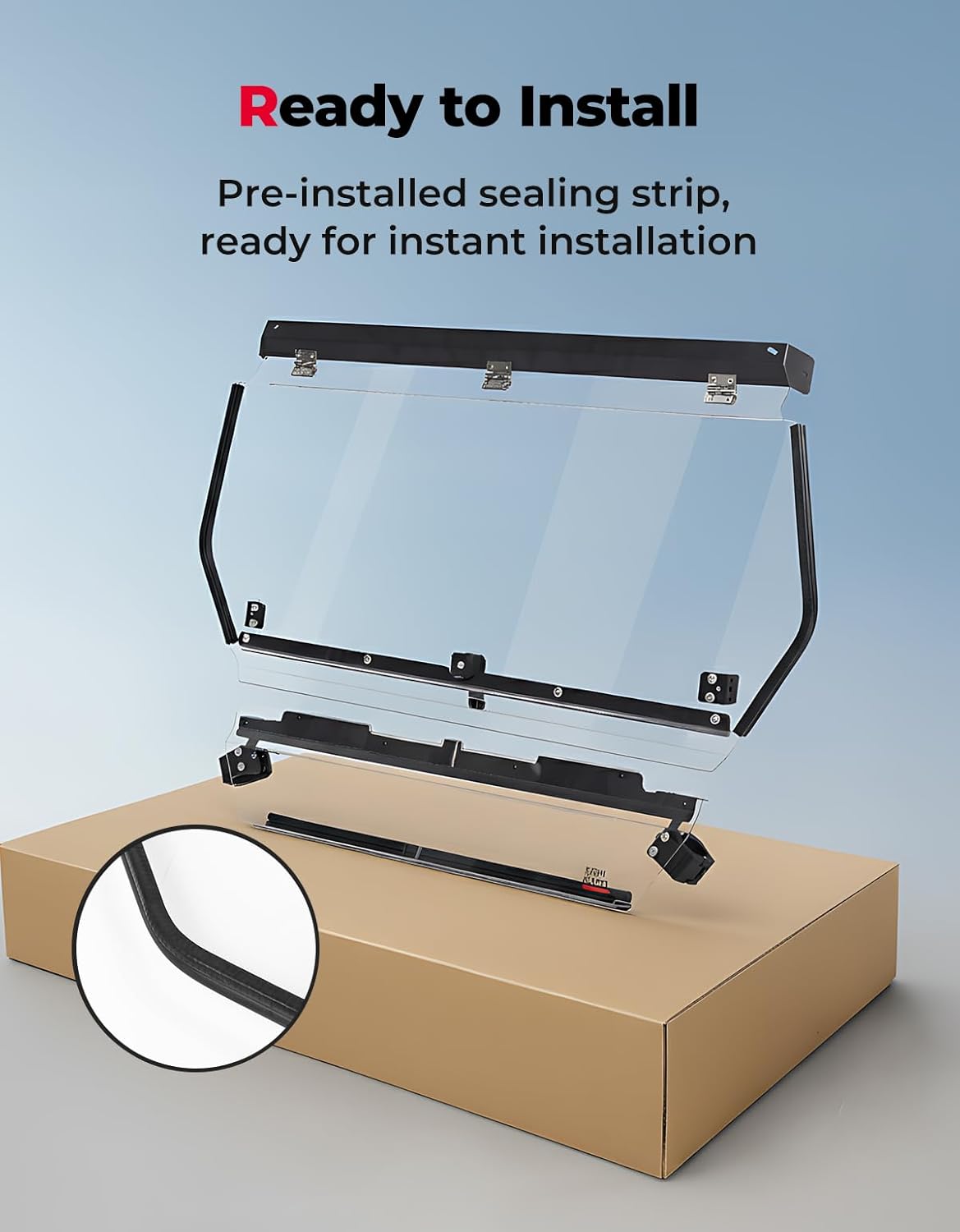 Folding 2-in-1 Flip Windshield for CFMOTO ZForce 950 – Kemimoto