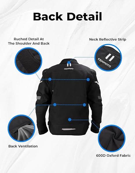 Motorcycle Jacket Men CE 2 Armored Full Protection Motorbike Riding Jacket - Kemimoto