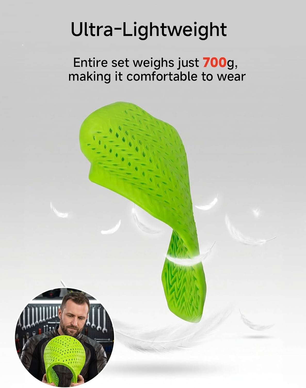 KEMIMOTO CE 2 Pads Fit for Motorcycle Jacket Rebound Material