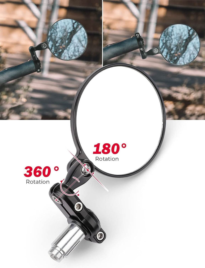 Universal Motorcycle Mirror for 13-21 mm Handlebar Inner Diameter - Kemimoto
