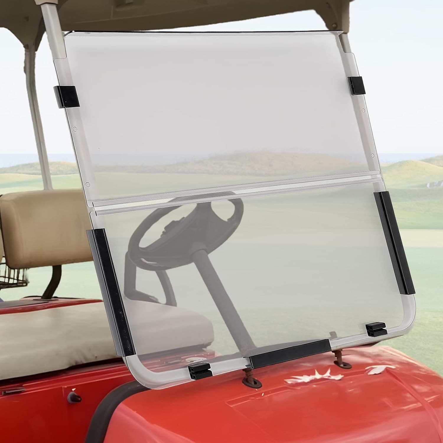 Foldable Golf Cart Windshield for G22 (2003-2006) Tinted - Kemimoto