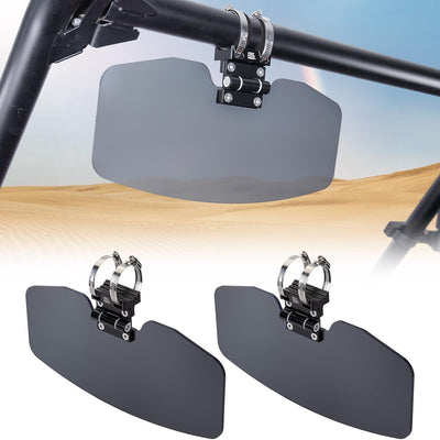 UTV Sun Visor Fit 1.5-2 in Roll Bars UTV Side X Side with Windshield - Kemimoto