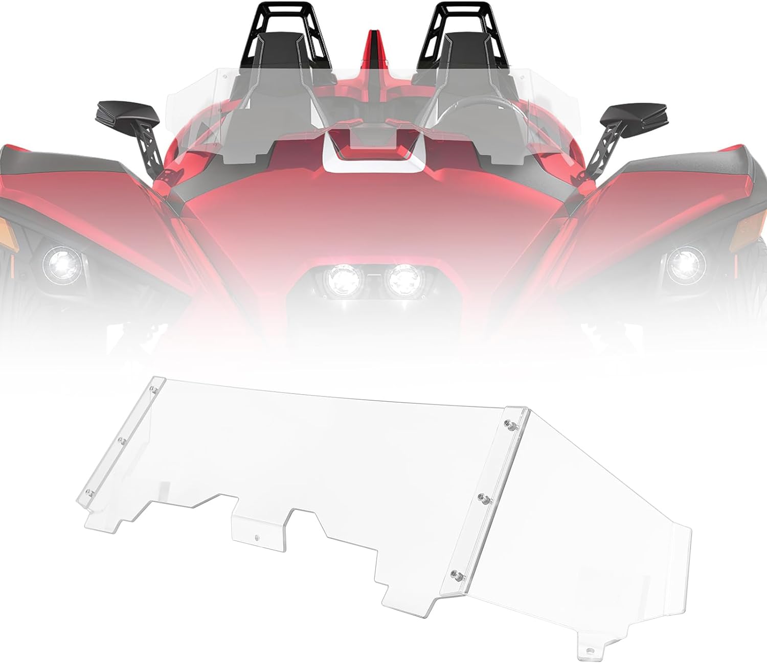 Windshield Wind Deflector for Polaris Slingshot S/SL/SLR/GT/LE - Kemimoto
