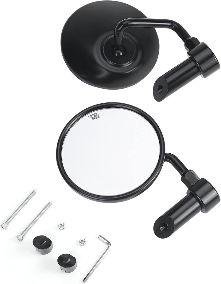 1-1.2 Inch CNC Handlebar Mirrors for Sportster XL883 XL1200 - Kemimoto