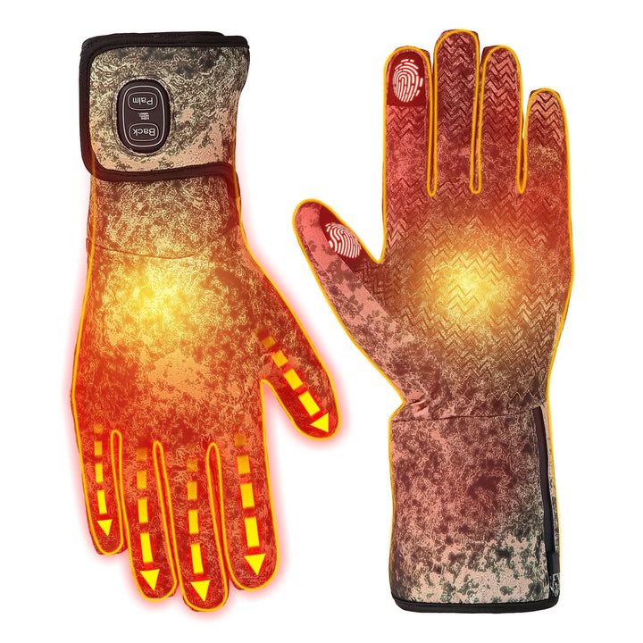 Camo Heated Hunting Gloves with Touchscreen