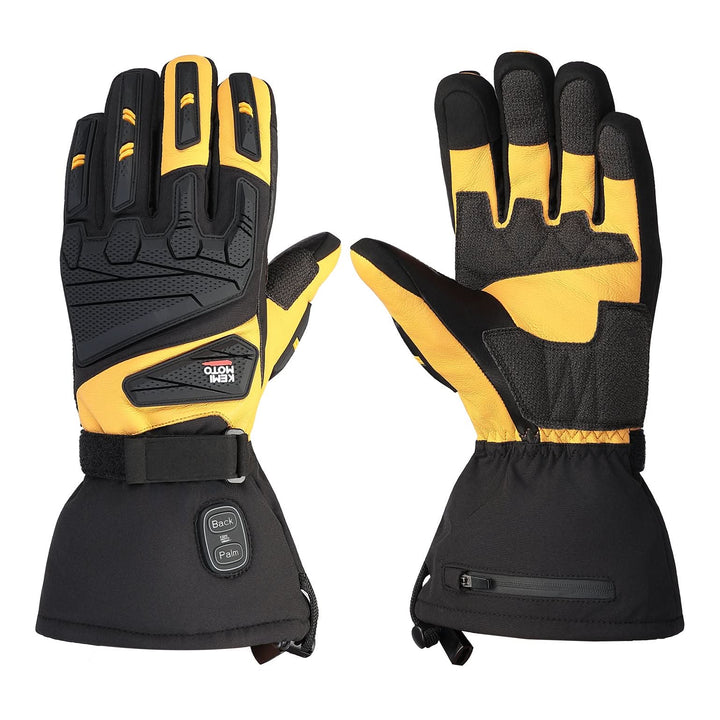 Dual-Zone Heated Motorcycle Gloves with 3000mAh