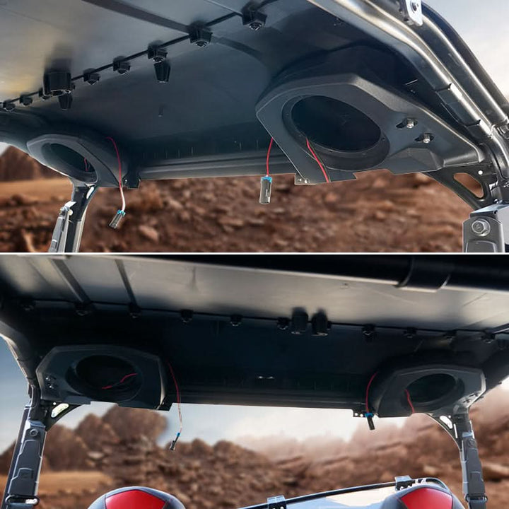 Rear Roof Speaker Pods for Polaris General 1000 / XP 1000 - Kemimoto