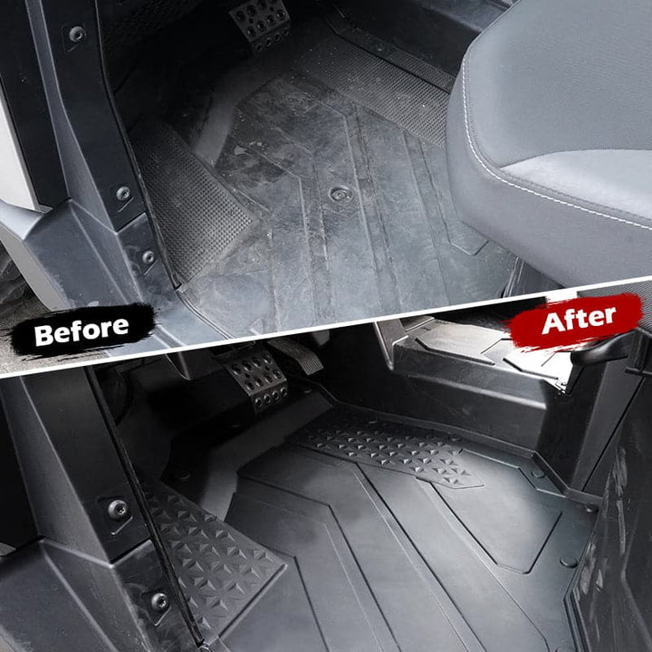 4pcs TPE Floor Mats Anti-Slip Mats for Ranger CREW XD 1500 2024+ - Kemimoto