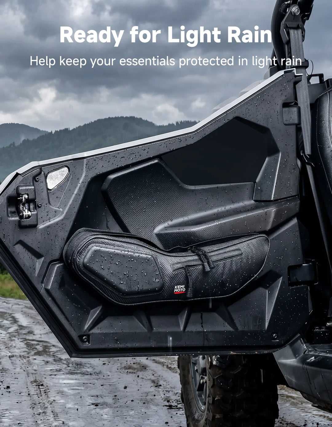 Front Door Storage Bags with 5mm Knee Pads for Polaris RZR Pro XP / Pro R / Pro S 2025-2026