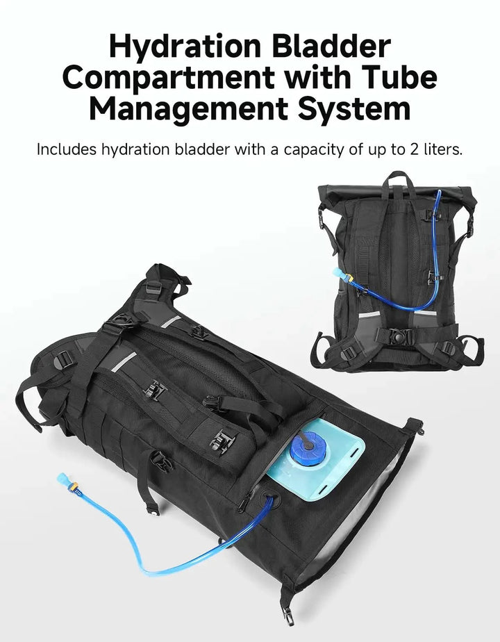 21-30L Waterproof Dry Bag Helmet Backpack，Motorcycle Backpack