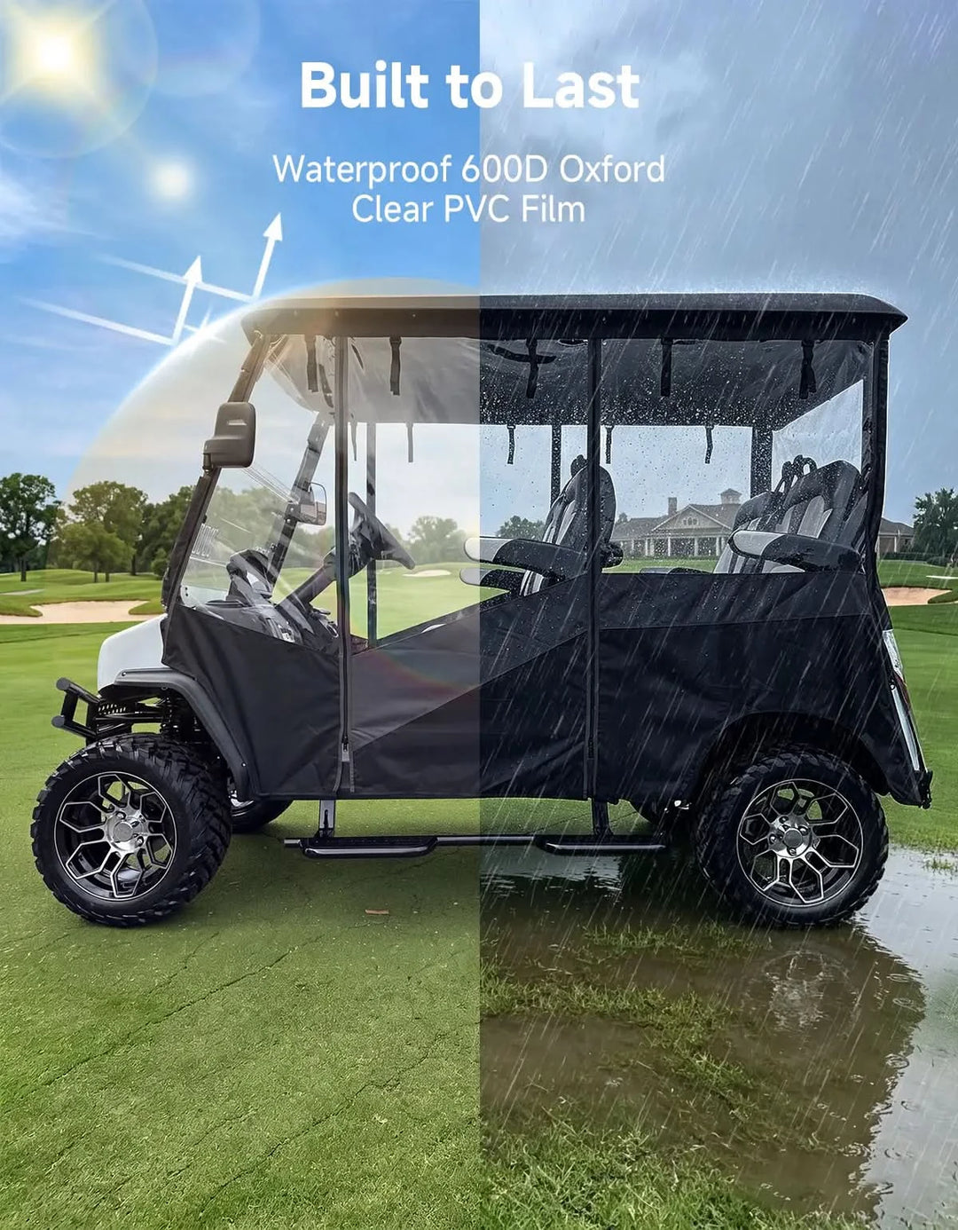 Golf Cart Enclosure For Evolution D5 Maverick Ranger 4