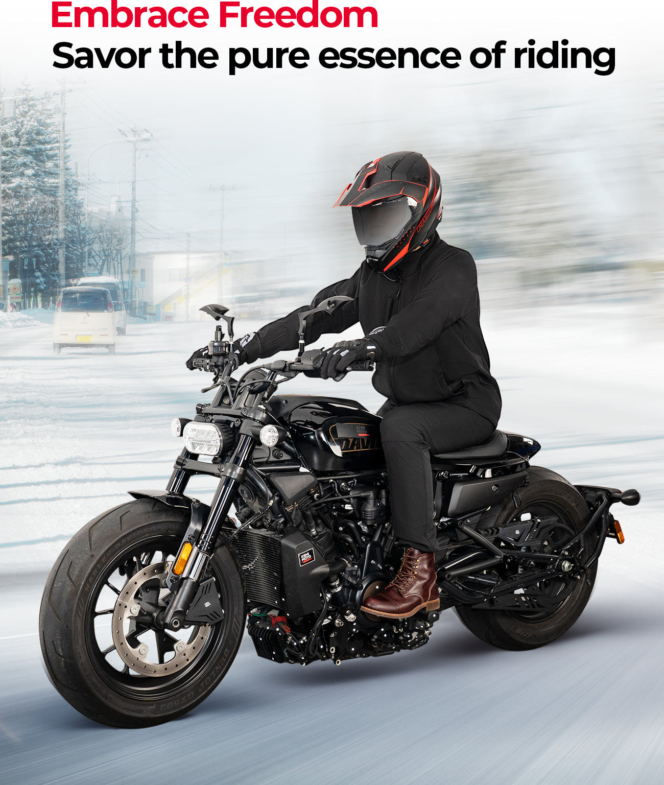 12V Heated Jacket for Motorcycle Riding