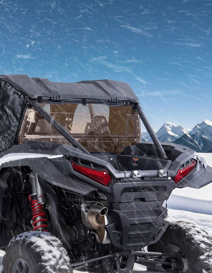 UTV Sliding Vented Tinted Rear Windshield for 2024+ Polaris RZR XP 1000 / RZR XP4 1000 - Kemimoto