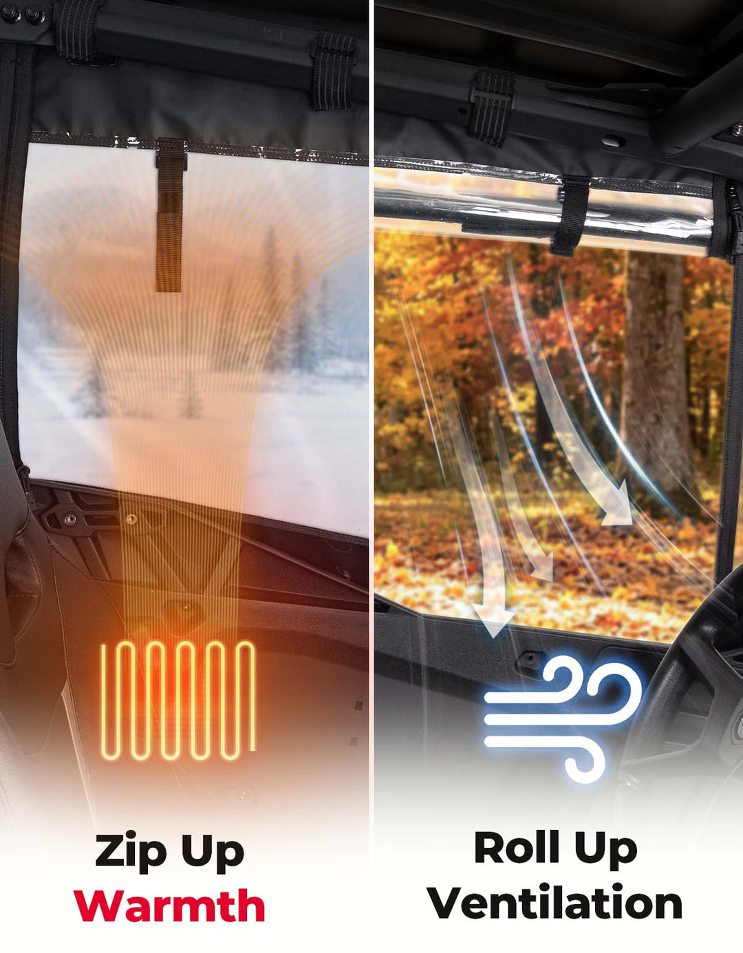 Soft Cab Enclosure Doors For Can-Am Commander MAX