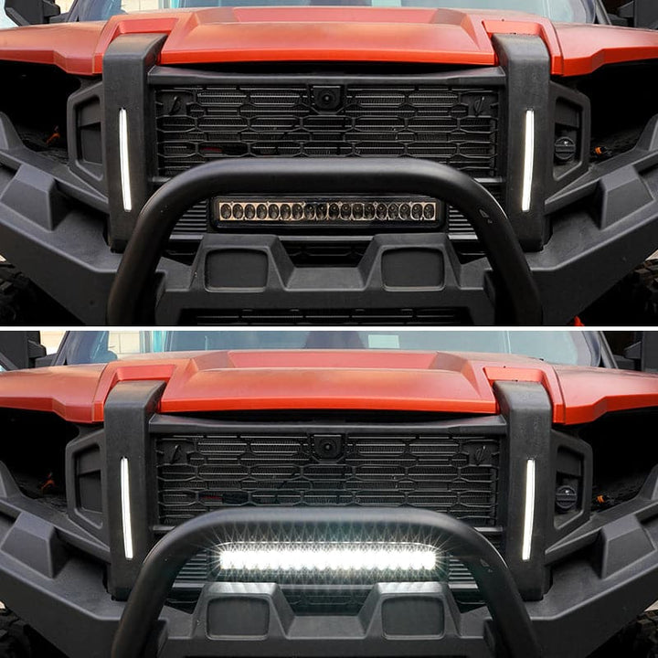Front Mesh Grill with Accent Light for Polaris XPEDITION ADV/XP - Kemimoto