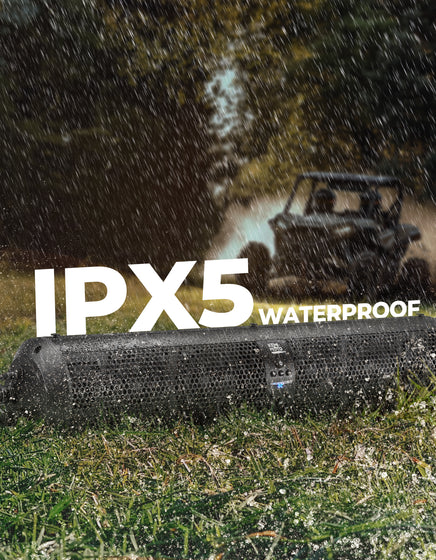 6 Speaker UTV Bluetooth Sound Bar for Can Am Maverick X3/ RZR w/ 1.56