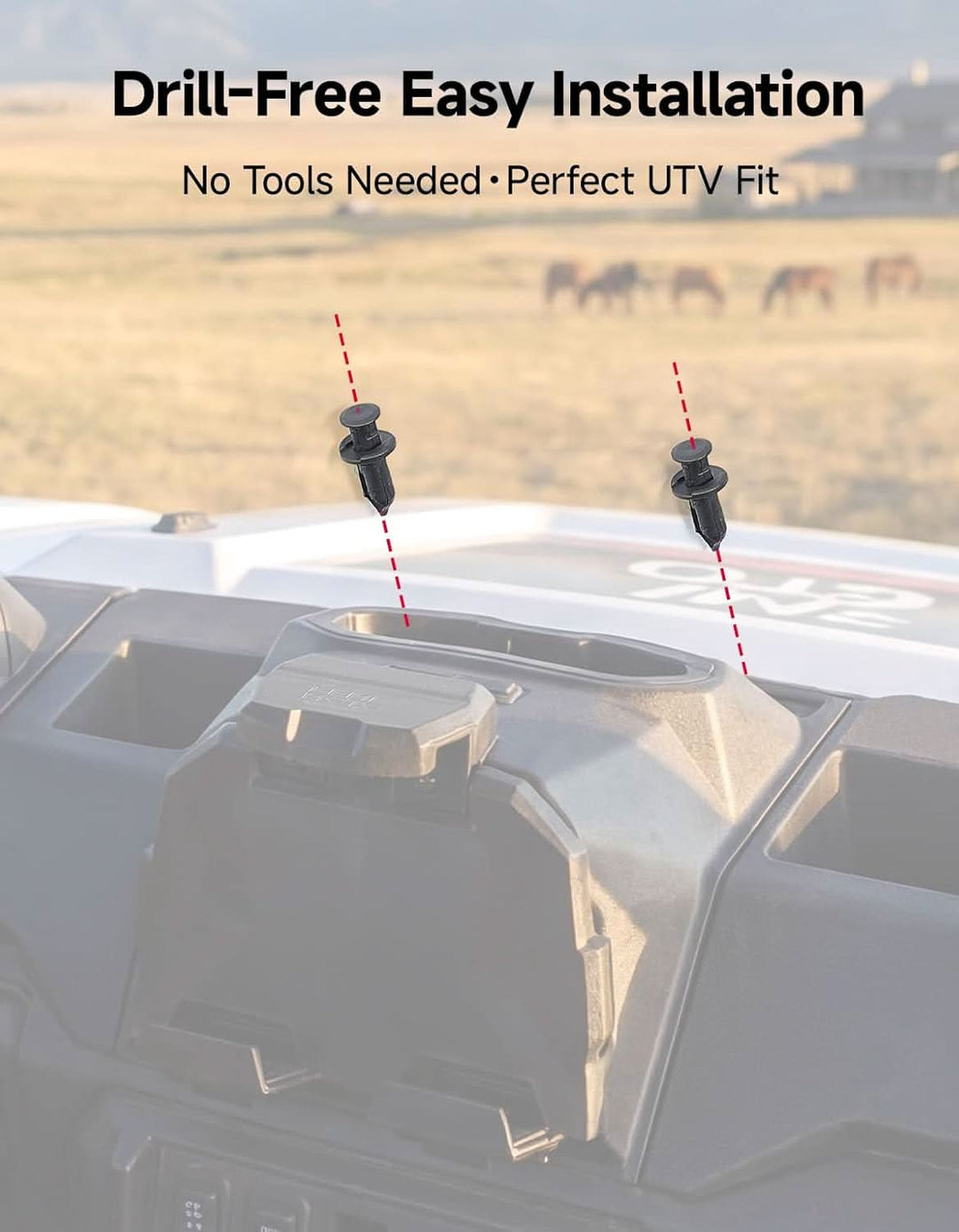 Spring Back Tablet Holder for Polaris Ranger 1000 / XP 1000 / Crew - Kemimoto