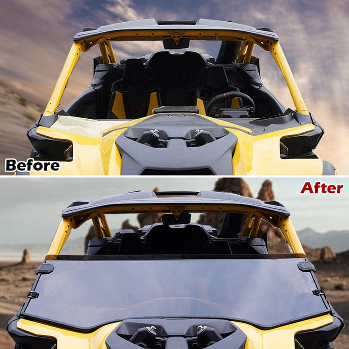 Tinted Half Windshield for Can-Am Maverick R 2024+ - Kemimoto