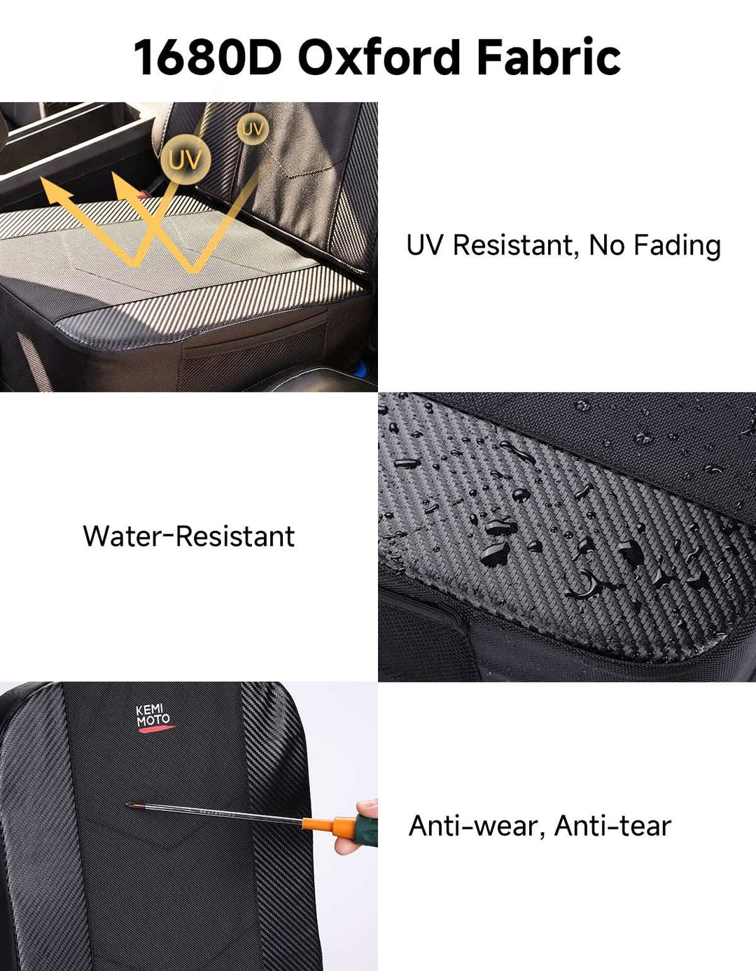 Universal 5-Inch UTV Booster Seat Cushion for Shorter Riders
