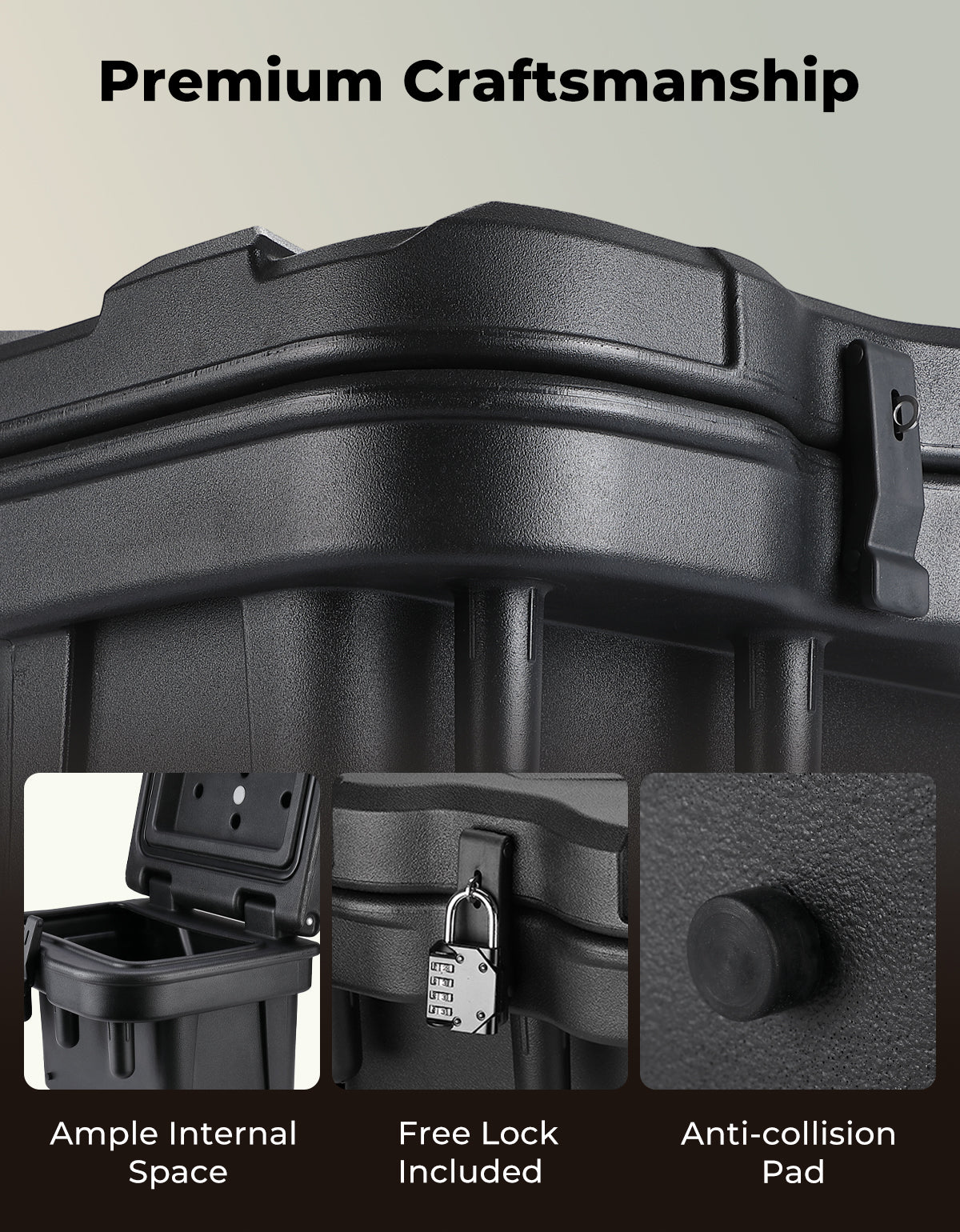 KEMIMOTO UTV Bed Storage Box 5.5GAL for Polaris Ranger 1000/XP 900 570 500 General 1000 4
