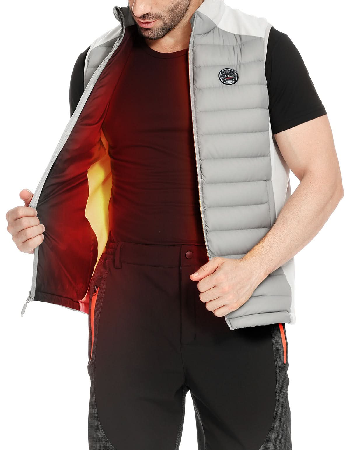 Heated Vest for Women and Men Thermal Reflective with Battery Pack - Kemimoto
