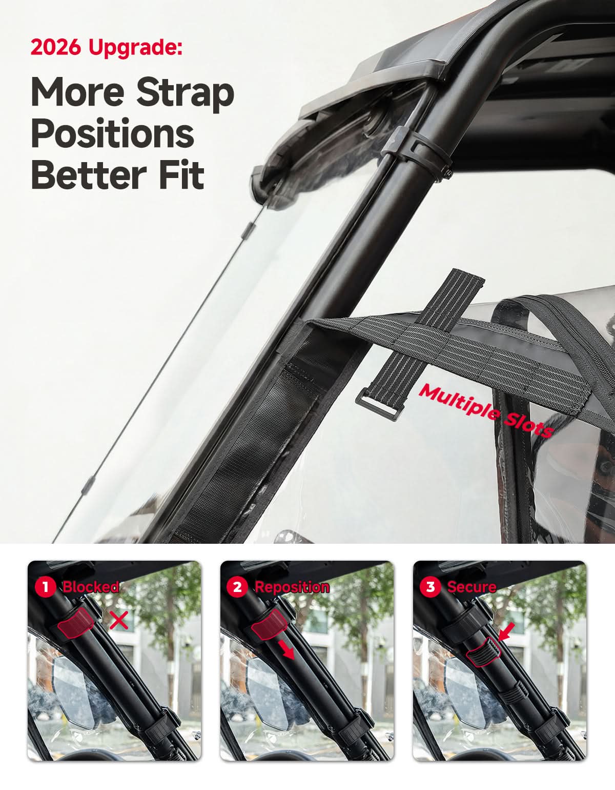 Soft Cab Enclosure Doors For Can-Am Commander(2021–2026)