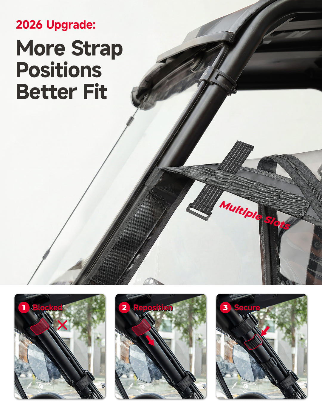 Soft Cab Enclosure Doors For Can-Am Commander(2021–2026)