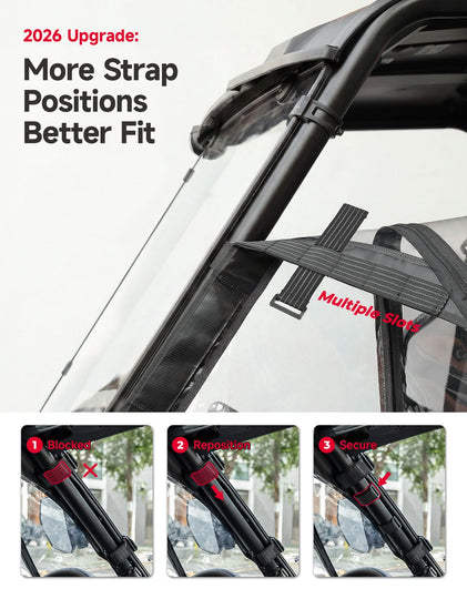 Soft Cab Enclosure Doors For Can-Am Commander(2021–2026)
