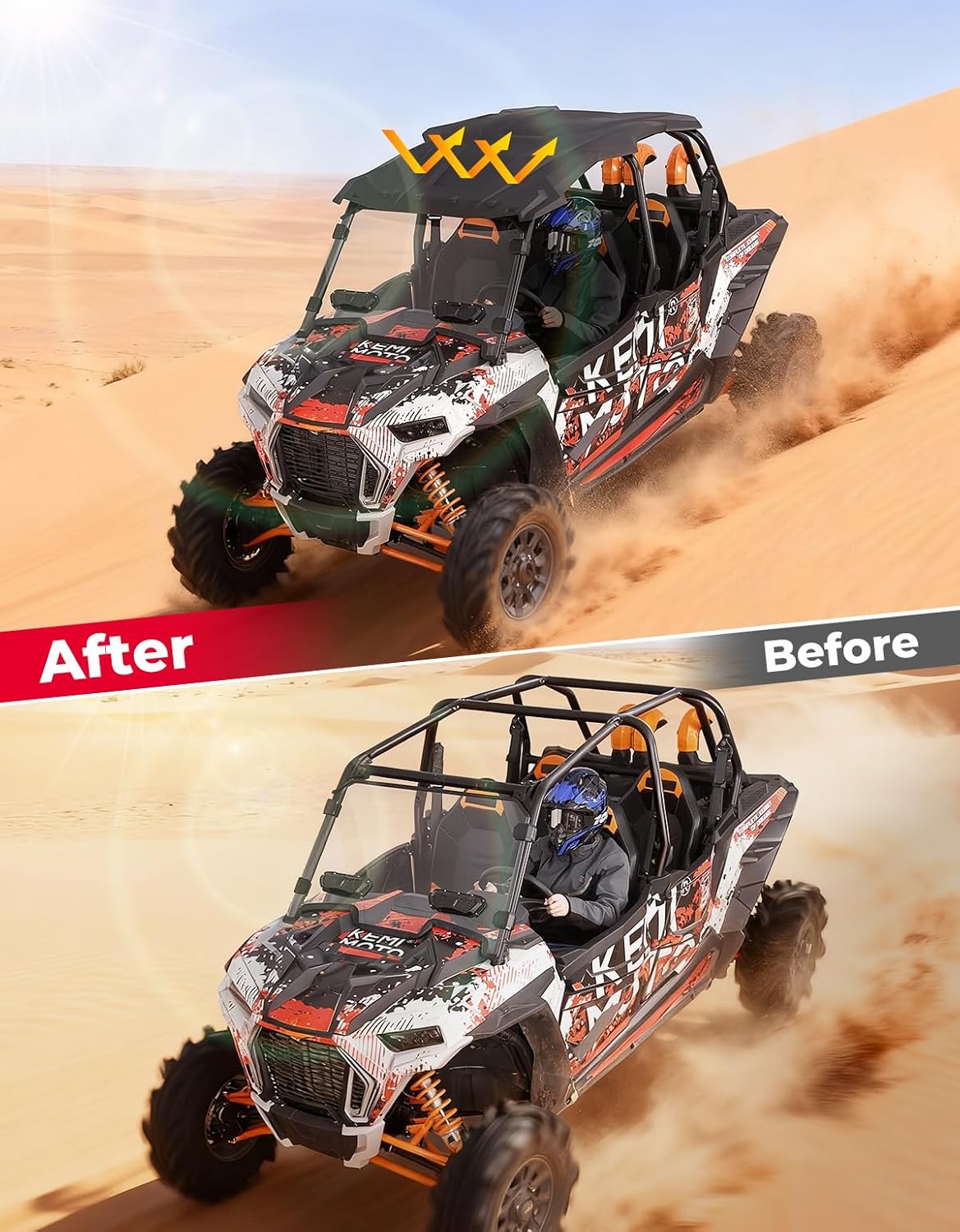 Polaris RZR XP 4 1000 Plastic Hard Roof – Kemimoto Polaris RZR XP 4 1000 Plastic Hard Roof – Kemimoto