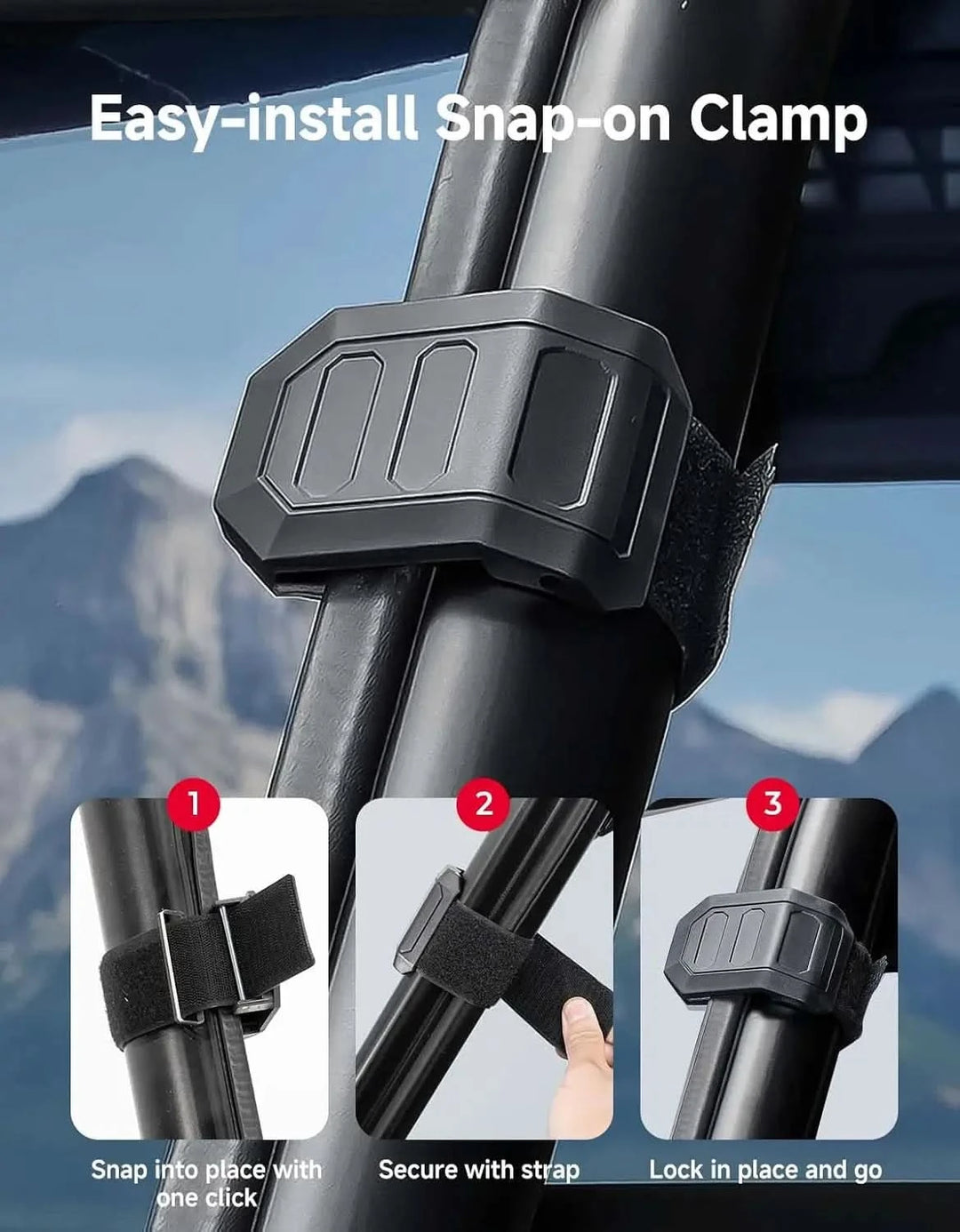 UTV 2 in 1 Vent Windshield, Ultra-Clear Shatter-Resistant for Segway Villain 2024+