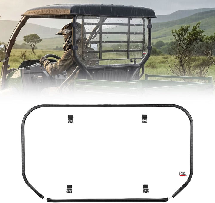 UTV Rear Windshield For Kawasaki Mule SX - Kemimoto