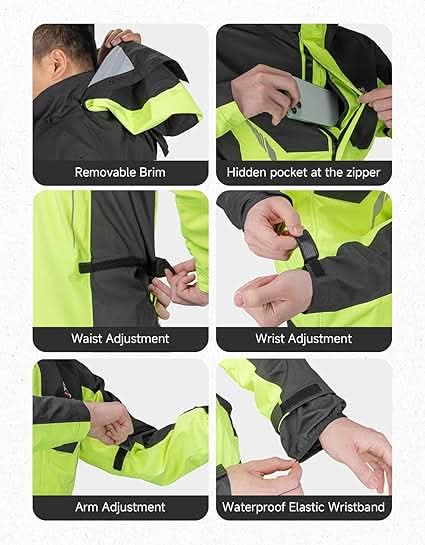 Waterproof Rain Suit For Motorcycle Riding - Kemimoto