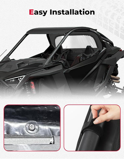 Soft Rear Windshield for Polaris RZR PRO R/ R4 2022-2024 - Kemimoto