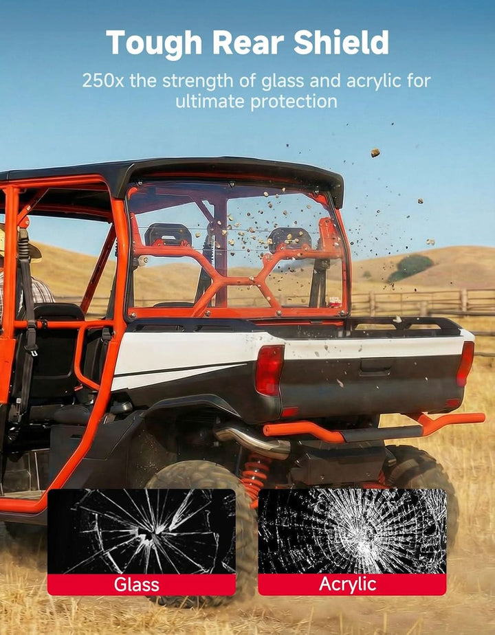 UTV Rear Windshield For Segway Fugleman UT10 - Kemimoto