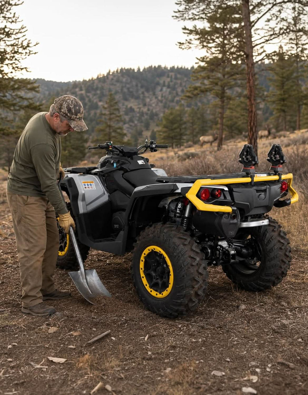 ATV Tool Rack Fits 0.75-1.25 in Round Tubes