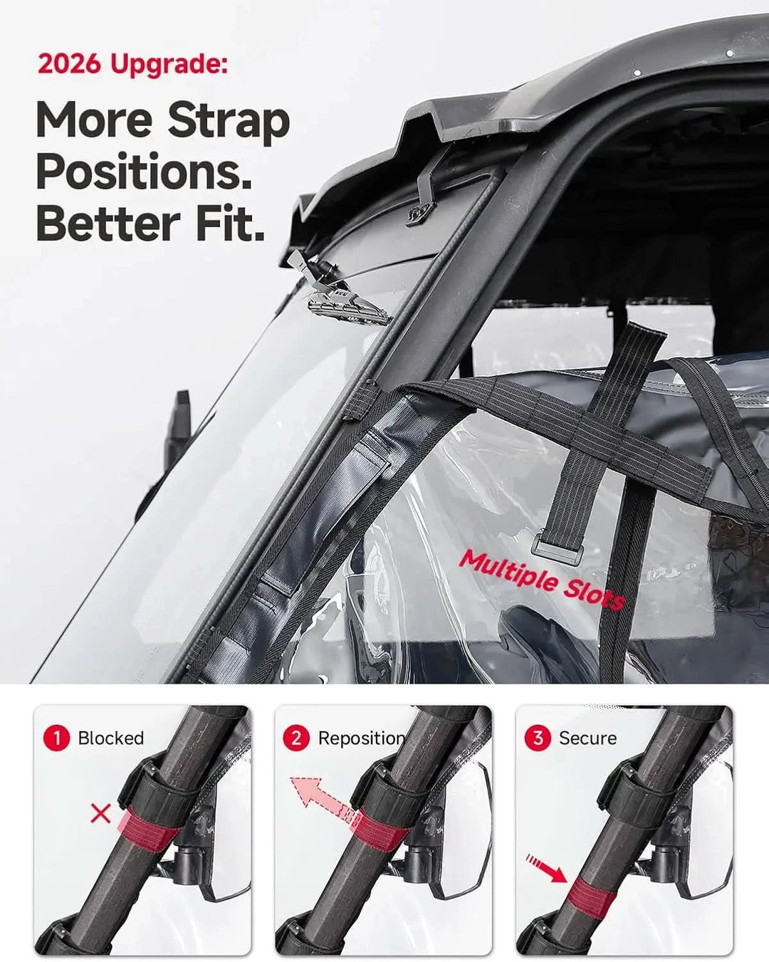 UTV Soft Doors Cab Enclosure For CFMOTO UFORCE 600