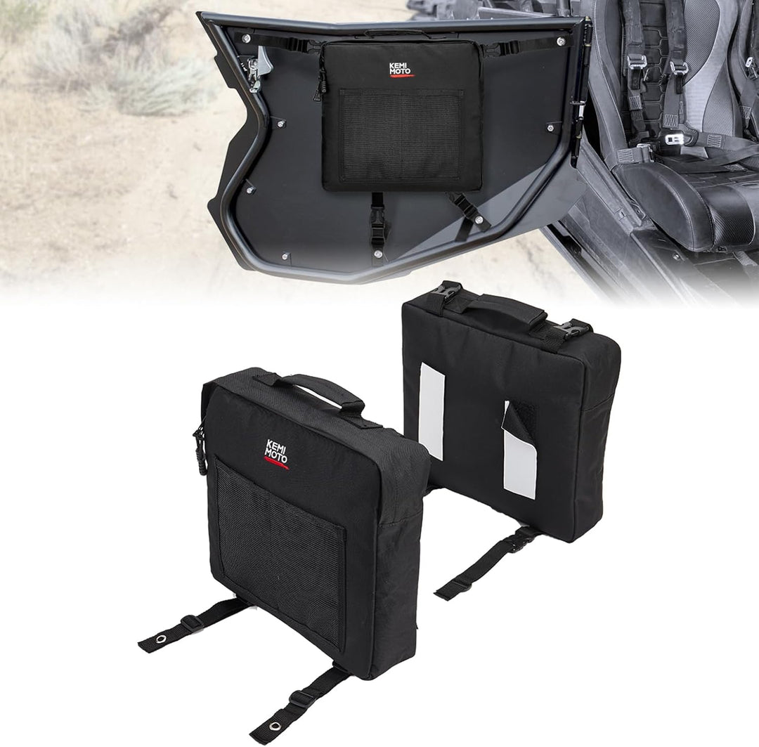 2 Pack UTV Door Storage Bags for Polaris RZR 570 800 900 S 1000 XP Turbo - Kemimoto