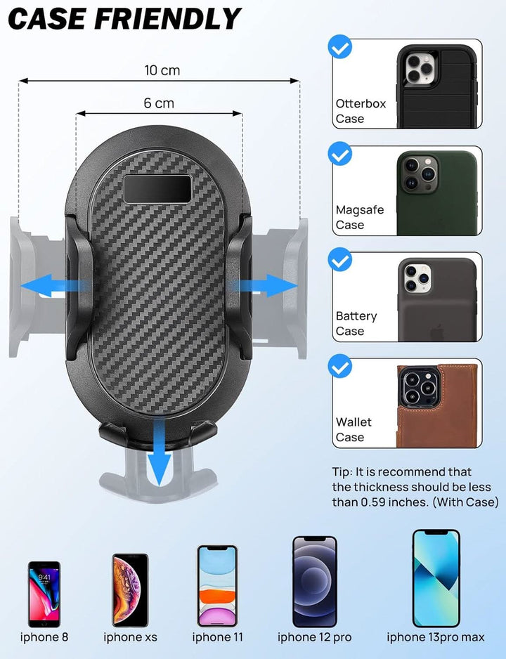JOYTUTUS Cup Holder Phone Mount for Car - Kemimoto