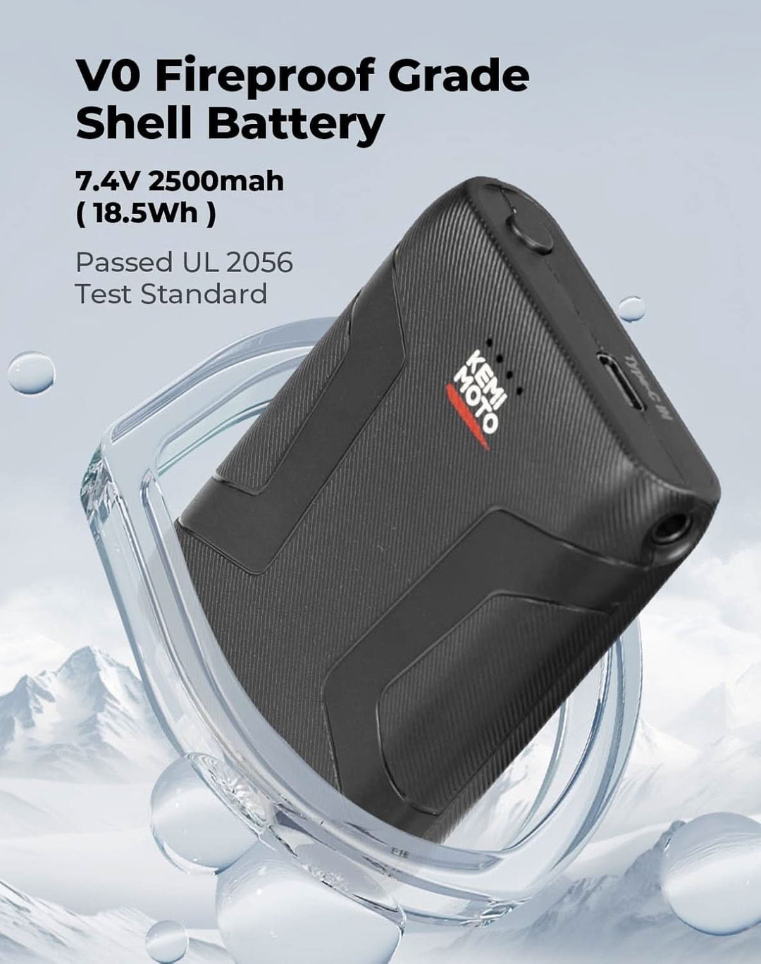 Heated Motorcycle Gloves with 7.4V 2500mAh Rechargeable Battery - Kemimoto